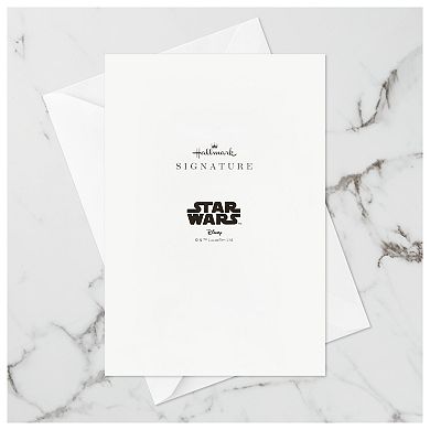Hallmark Signature Star Wars Paper Wonder Millennium Falcon Pop-Up Birthday Greeting Card