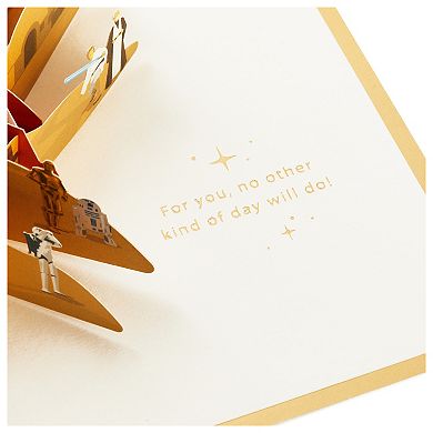 Hallmark Signature Paper Wonder Star Wars Pop-Up Luke Skywalker & Obi-Wan Birthday Greeting Card