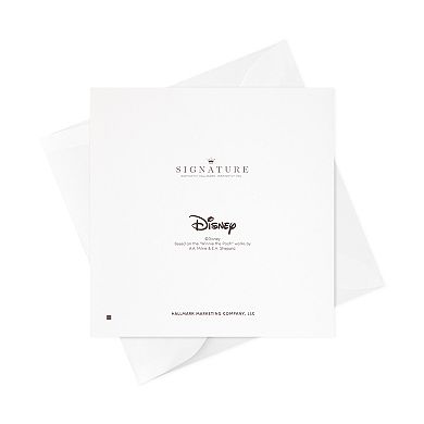 Hallmark Signature Disney's Winnie the Pooh & Piglet Baby Shower Greeting Card