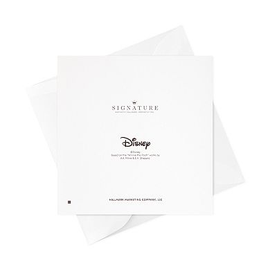 Hallmark Signature Disney's Winnie the Pooh & Piglet Baby Shower Greeting Card