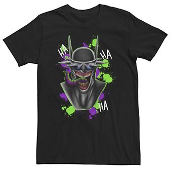 Big & Tall DC FanDome Batman Laughing Paint Splatter Tee