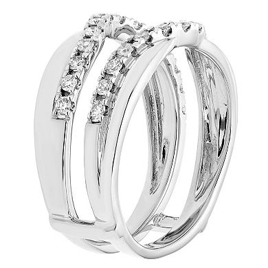 14k Gold 1/2 Carat T.W. Certified Diamond Enhancer Wedding Ring