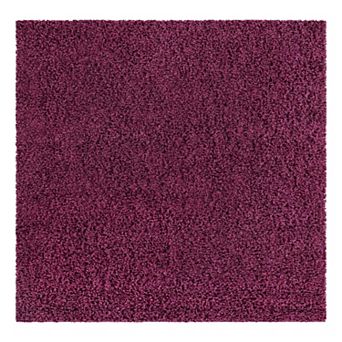 Unique Loom Solid Shag Collection Modern Plush Rug