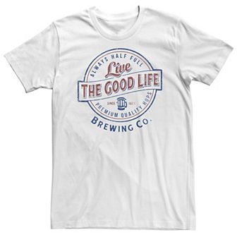 Big & Tall Good Life Beer Logo Tee