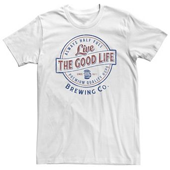 Big & Tall Good Life Beer Logo Tee