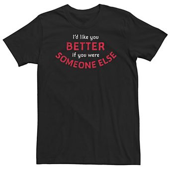 Big & Tall Someone Else Text Tee