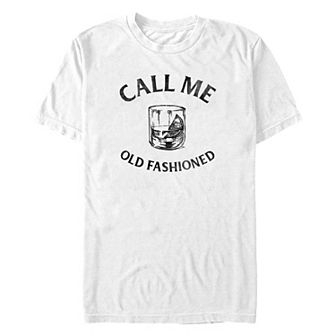 Big & Tall "Call Me Old Fashioned" Drink Tee