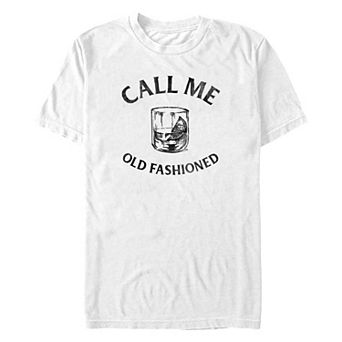 Big & Tall "Call Me Old Fashioned" Drink Tee