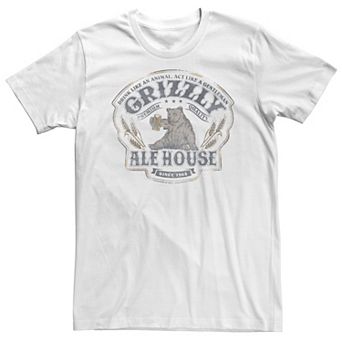 Big & Tall Grizzly Ale Beer Logo Tee