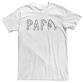 Big & Tall Father's Day Papa Shark Bite Tee