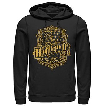 Men's Harry Potter Hufflepuff Dark Detailed Crest Hoodie