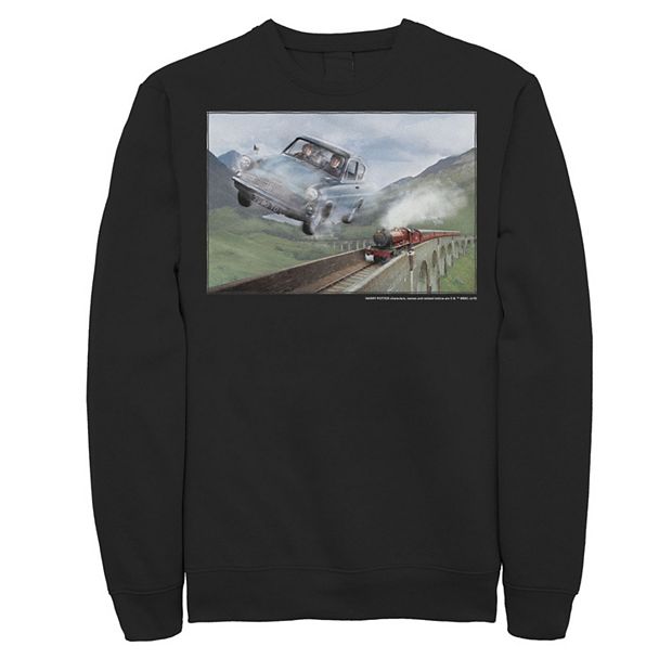 Men s Harry Potter Racing The Hogwarts Express Portrait Sweatshirt