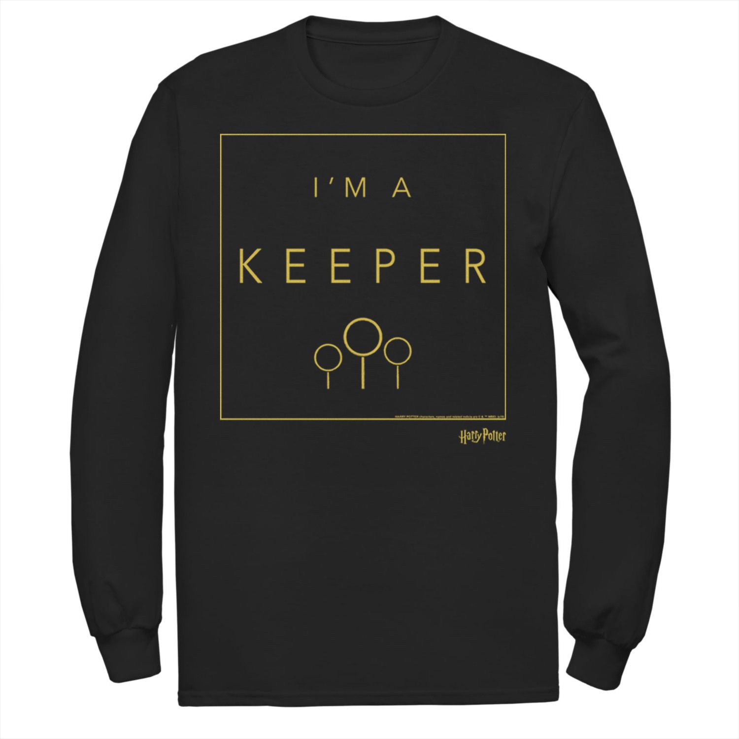 Image for Harry Potter Men's Quidditch I'm A Keeper Tee at Kohl's.