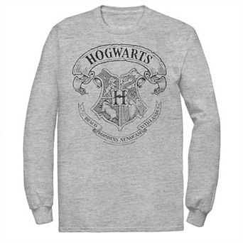 Men's Harry Potter Simple Hogwarts Crest Outline Tee