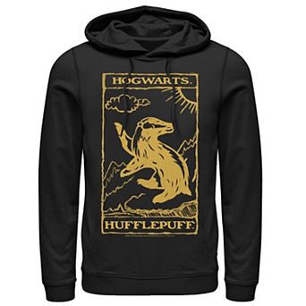 Men's Harry Potter Hufflepuff Vintage Poster Hoodie