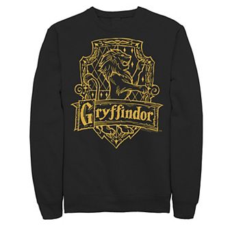 Men's Harry Potter Gryffindor Line Art Crest Sweatshirt
