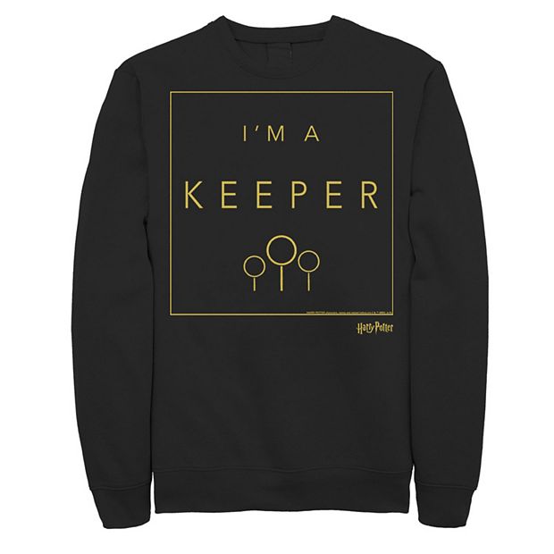 Men s Harry Potter Quidditch I m A Keeper Sweatshirt