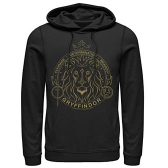 Men's Harry Potter Gryffindor Line Art Symbol Hoodie