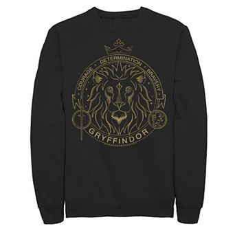 Men's Harry Potter Gryffindor Line Art Symbol Sweatshirt