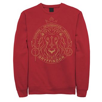 Men's Harry Potter Gryffindor Line Art Symbol Sweatshirt