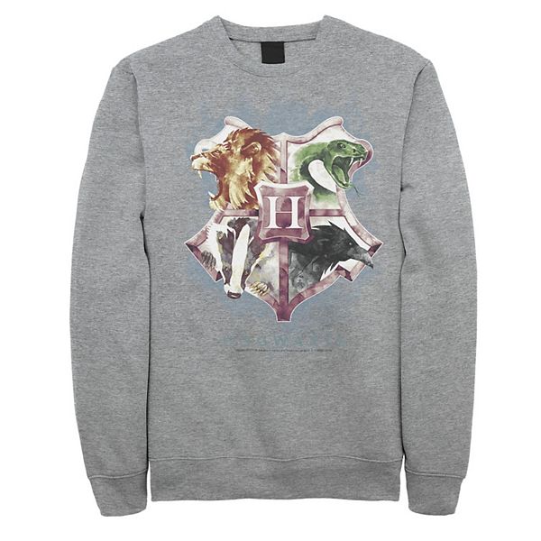 Men s Harry Potter Hogwarts Crest Watercolor Sweatshirt