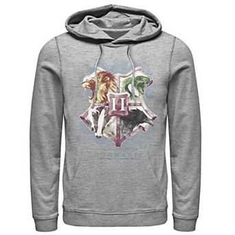 Men's Harry Potter Hogwarts Crest Watercolor Hoodie
