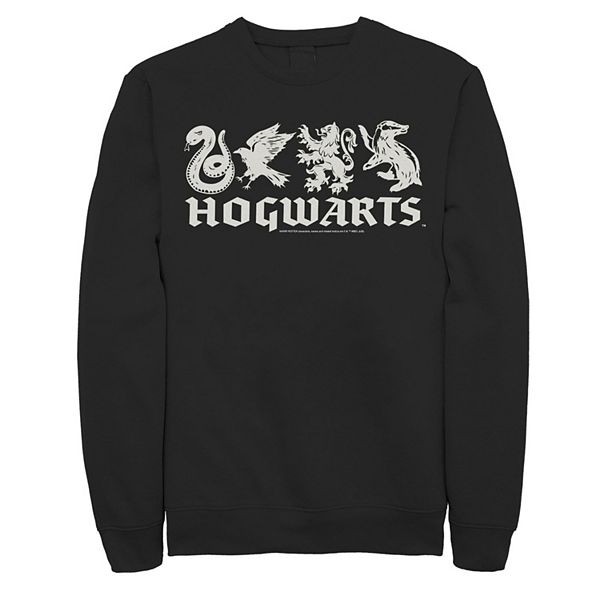 Men s Harry Potter Hogwarts House Icons Line Up Sweatshirt