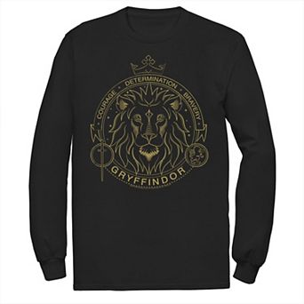 Men's Harry Potter Gryffindor Line Art Symbol Tee