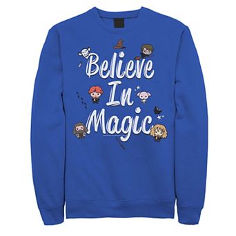 Men's Harry Potter Believe In Magic Cute Cartoon Text Sweatshirt