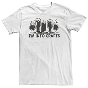 Big & Tall I'm Into Crafts Beer Lineup Tee