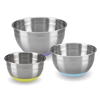 Cuisinart® 3 pc Stainless Sleep Mixing Bowl Set with Nonslip Base