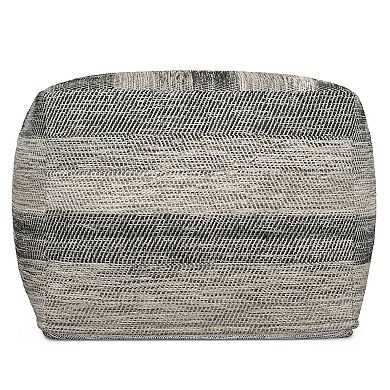 Simply Home Clay Square Pouf