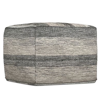 Simply Home Clay Square Pouf