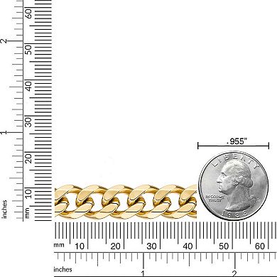 Men's LYNX Stainless Steel Curb Chain Bracelet