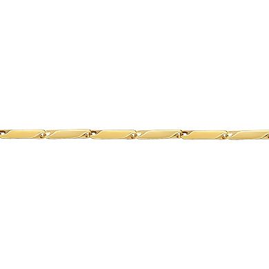 Men's LYNX Gold Tone Ion-Plated Stainless Steel Link Chain Necklace