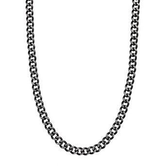 Men's LYNX Stainless Steel Curb Chain Necklace