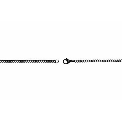 Men's LYNX Stainless Steel Curb Chain Necklace