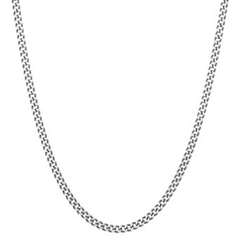 Men's LYNX Stainless Steel Curb Chain Necklace