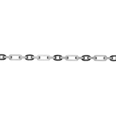 Men's LYNX Two Tone Stainless Steel Link Chain Necklace 