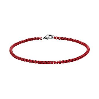 Men's LYNX Stainless Steel Box Chain Bracelet