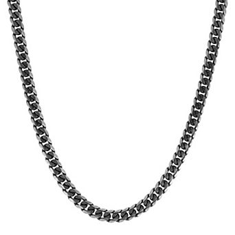 Men's LYNX Stainless Steel Curb Chain Necklace