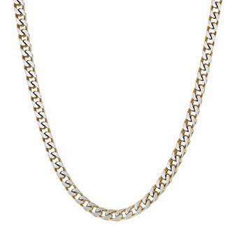 Men's LYNX Gold Tone Ion-Plated Stainless Steel Necklace