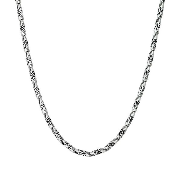 Men's Lynx Stainless Steel Link Chain Necklace