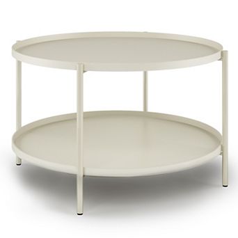 Simpli Home Monet Metal Coffee Table
