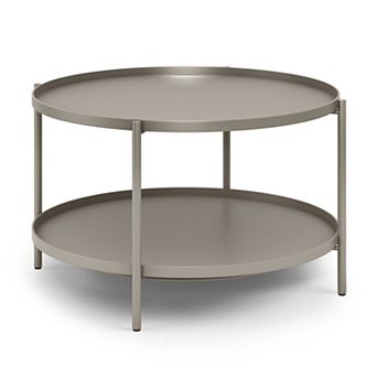 Simpli Home Monet Metal Coffee Table
