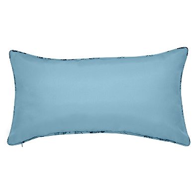 Edie@Home Indoor Outdoor Flower Pots Dimensional Embroidered Throw Pillow