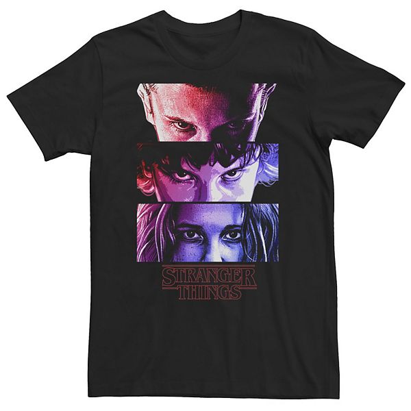 Big & Tall Stranger Things Eleven Stare Down Through The Seasons Tee
