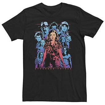 Big & Tall Stranger Things Group Shot Populous Gazing Tee