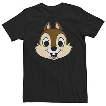 Big & Tall Disney Chip And Dale Chip With Transparent Cheeks Tee