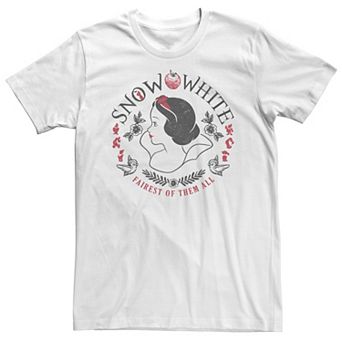 Big & Tall Disney Snow White Fairest Of Them All Profile Tee